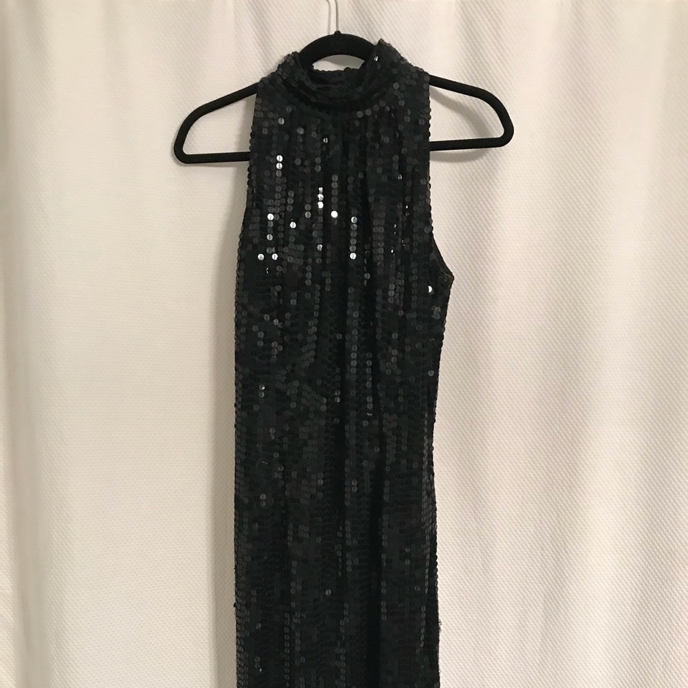Spectacular Black Show Stopping Sequined Dress!